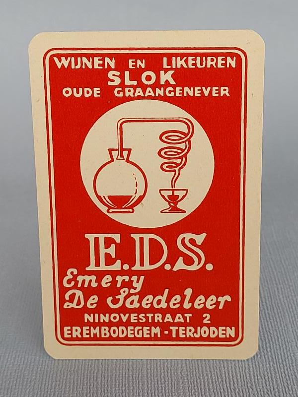 Speelkaart E.D.S. Emery De Saedeleer - Foto 1