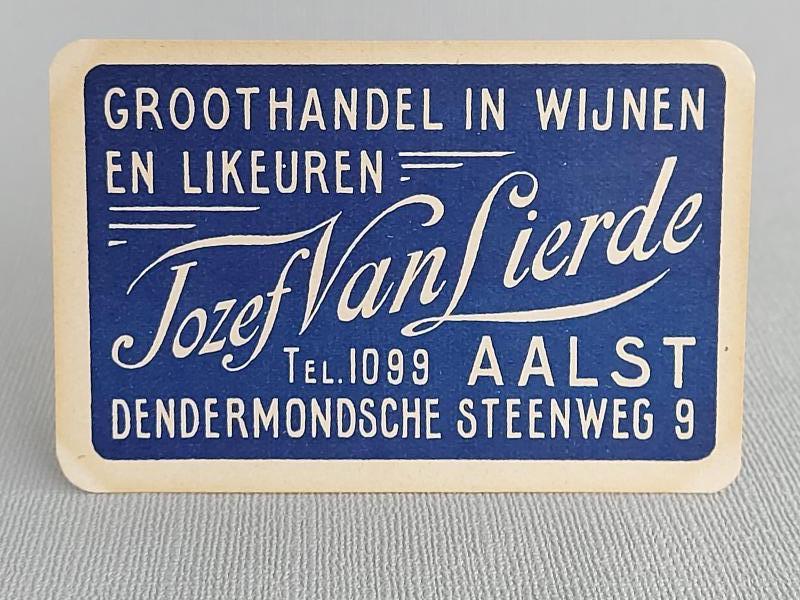 Speelkaart Jozef Van Lierde - Foto 1