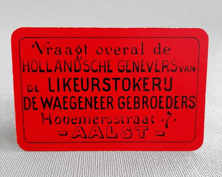 Speelkaart De Waegeneer Gebroeders  - Foto 1