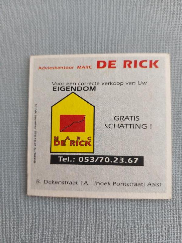 Bierviltje Marc De Rick - Foto 1