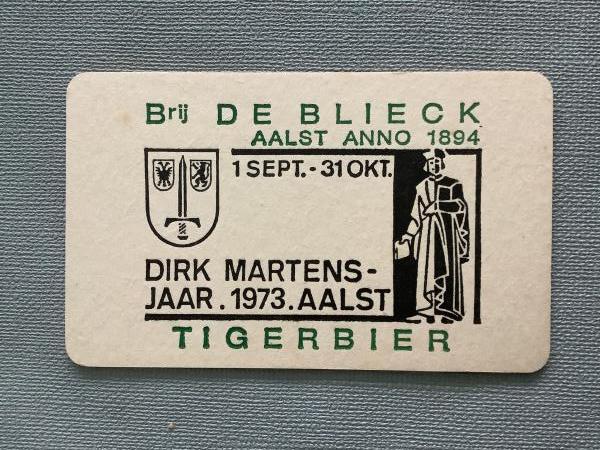 Bierviltje De Blieck Tiger Bier - Foto 1