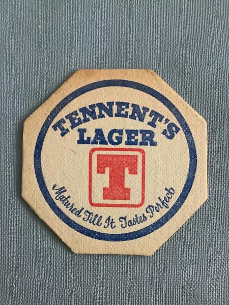 Bierviltje De Blieck Tennent's Lager recto verso - Foto 2