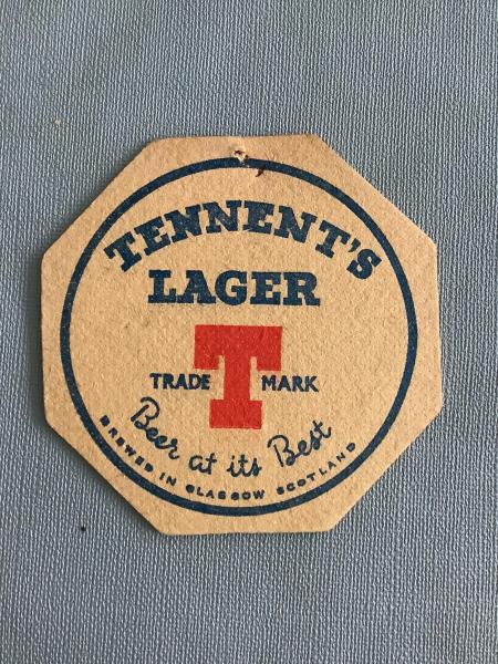 Bierviltje De Blieck Tennent's Lager recto verso - Foto 2