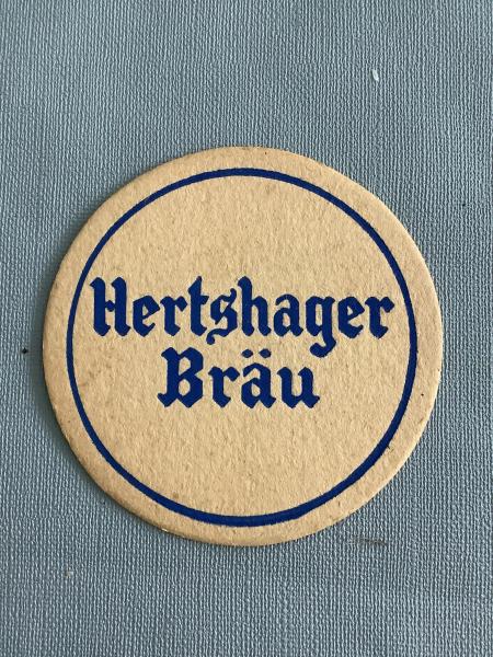 Bierviltje De Blieck Hertshager Bräu - Foto 1