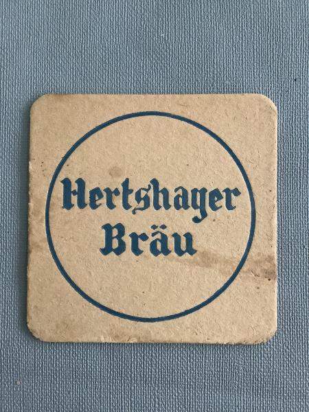 Bierviltje De Blieck Hertshager Bräu - Foto 1