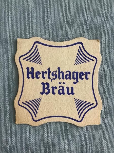 Bierviltje De Blieck Hertshager Bräu - Foto 1