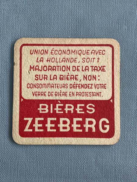 Bierviltje Bières Zeeberg - Foto 1