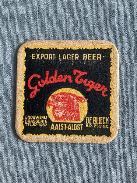 Bierviltje De Blieck Golden Tiger recto verso - Foto 1