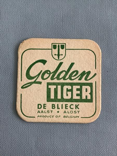 Bierviltje De Blieck Golden Tiger recto verso - Foto 1
