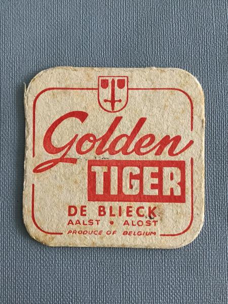 Bierviltje De Blieck Golden Tiger recto verso - Foto 1