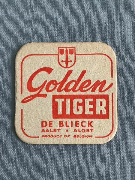 Bierviltje De Blieck Golden Tiger recto verso - Foto 1