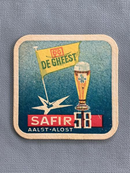 Bierviltje Safir De Gheest recto verso - Foto 1