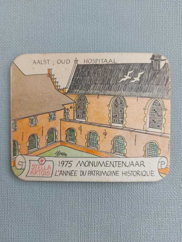 Bierviltje Stella Artois Monumentenjaar Aalst - Foto 1