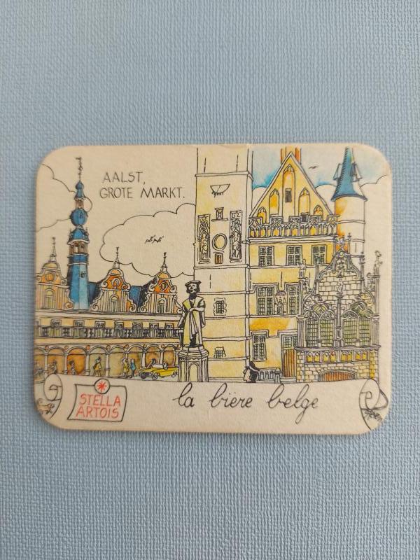 Bierviltje Stella Artois Monumentenjaar Aalst - Foto 1
