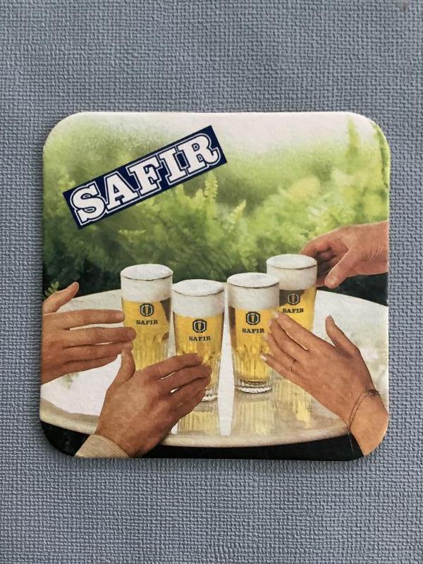 Bierviltje Safir Inbev recto verso - Foto 1