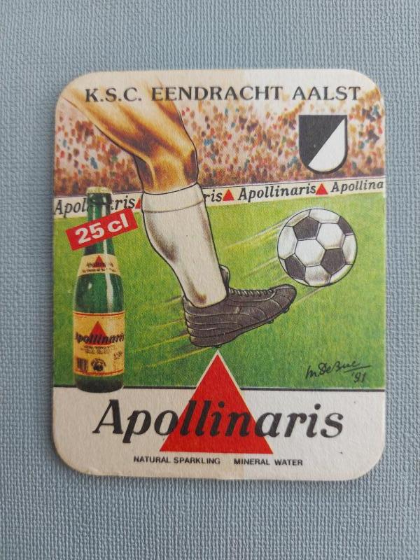 Bierviltje Apollinaris Eendracht Aalst - Foto 1