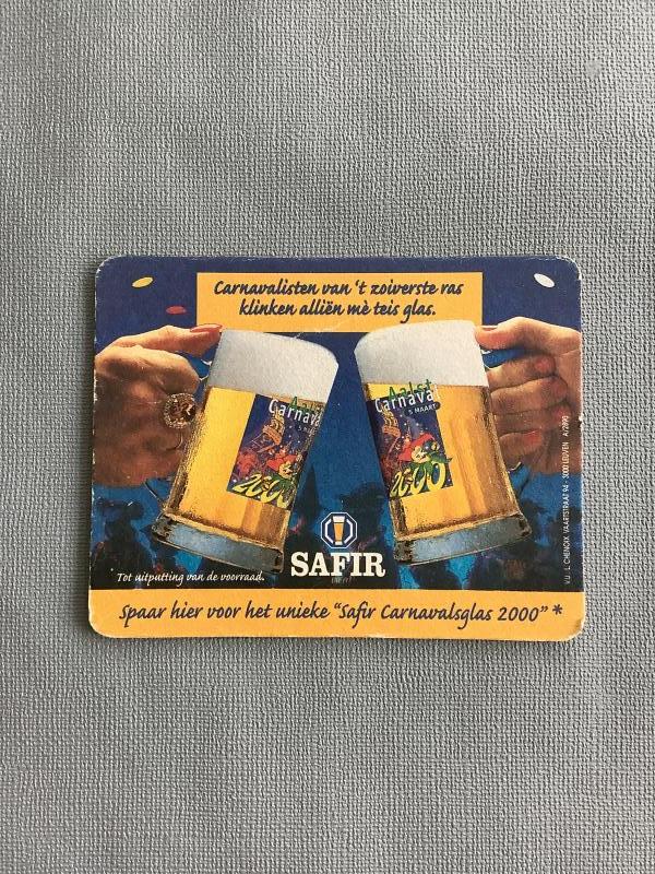 Bierviltje Safir Inbev recto verso - Foto 1