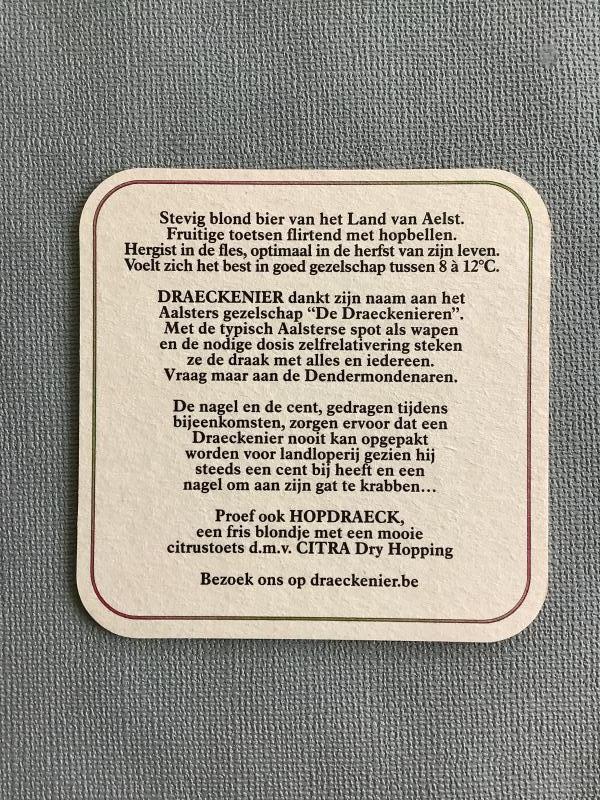 Bierviltje Draeckenier recto verso - Foto 2
