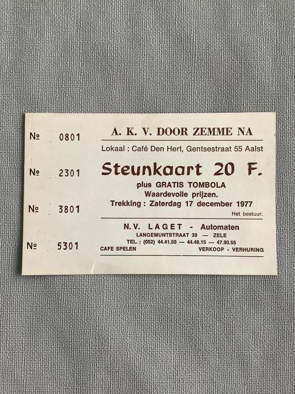 Steunkaart A.K.V. Door Zemme Na - Foto 1