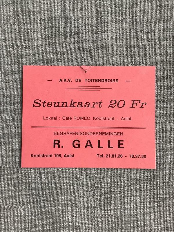 Steunkaart A.K.V. De Toitendroirs - Foto 1