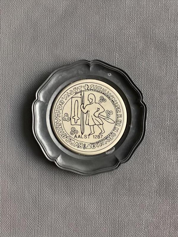 Schoteltje Aalst Stadszegel - Foto 1