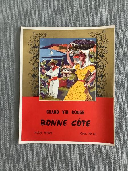 Wijnetiket Bonne Cote 't Slot - Foto 1