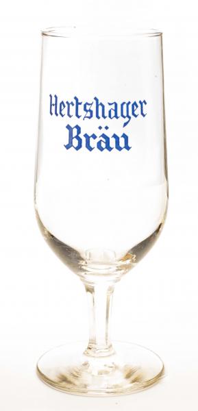 Bierglas Hertshager Bräu - Foto 1