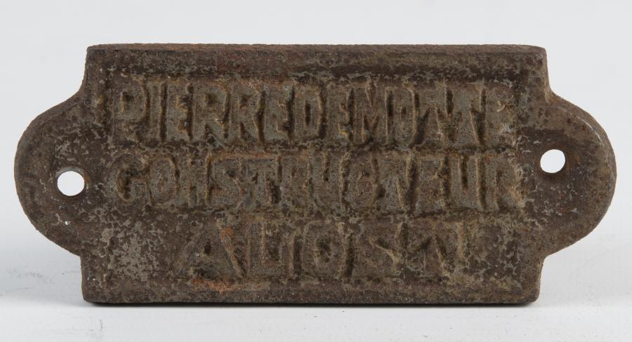 Naamplaatje Pierre De Motte - Foto 1