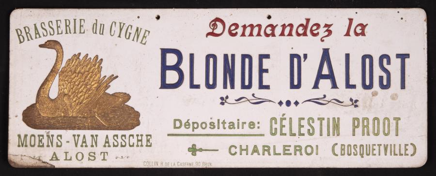 Kartonnen bord Blonde d'Alost - Foto 1