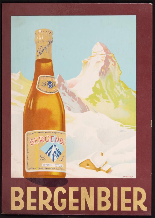 Kartonnen bord Bergenbier    - Foto 1