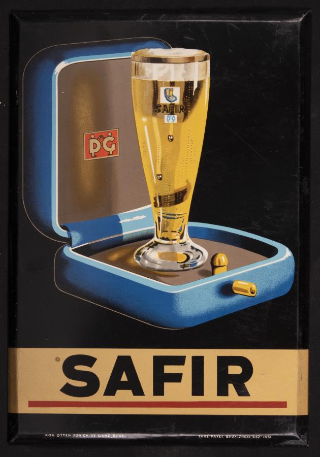Blikken bord Safir  - Foto 1