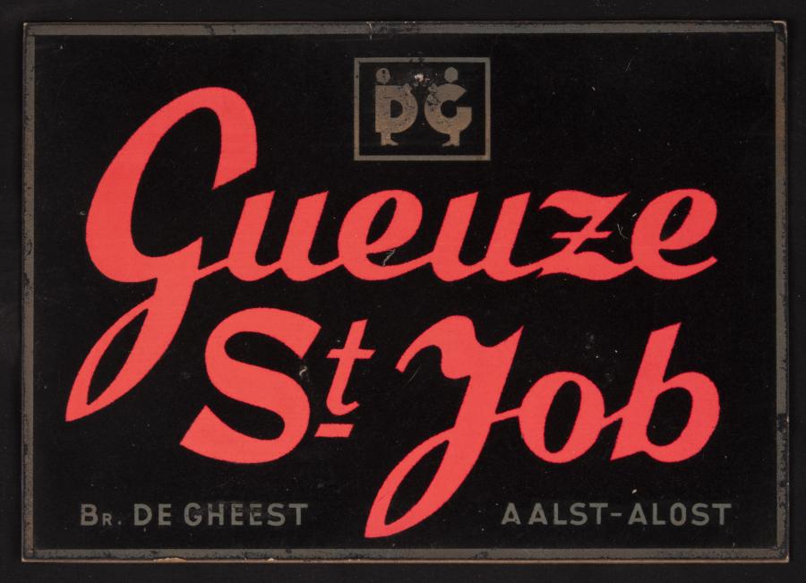 Kartonnen / velours bord Gueuze St. Job - Foto 1