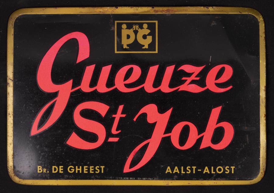 Blikken bord Gueuze St. Job - Foto 1