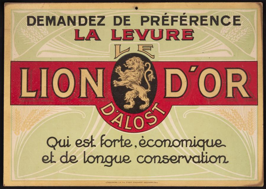 Kartonnen bord Le Lion d' Or - Foto 1