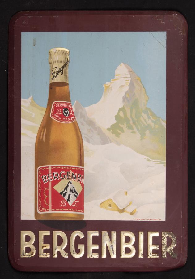 Blikken bord Bergenbier   - Foto 1