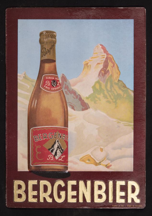 Kartonnen bord Bergenbier   - Foto 1