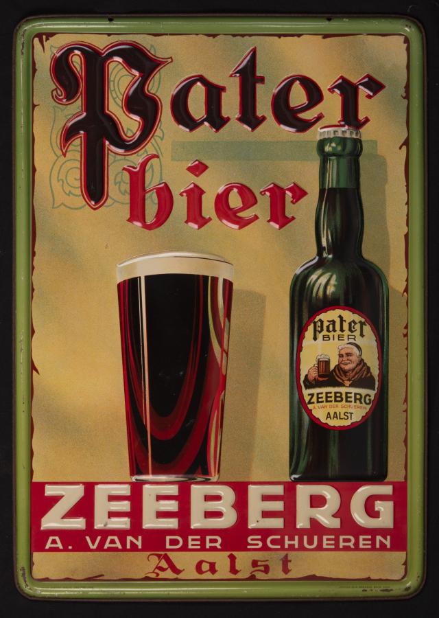 Blikken bord Pater Bier - Foto 1